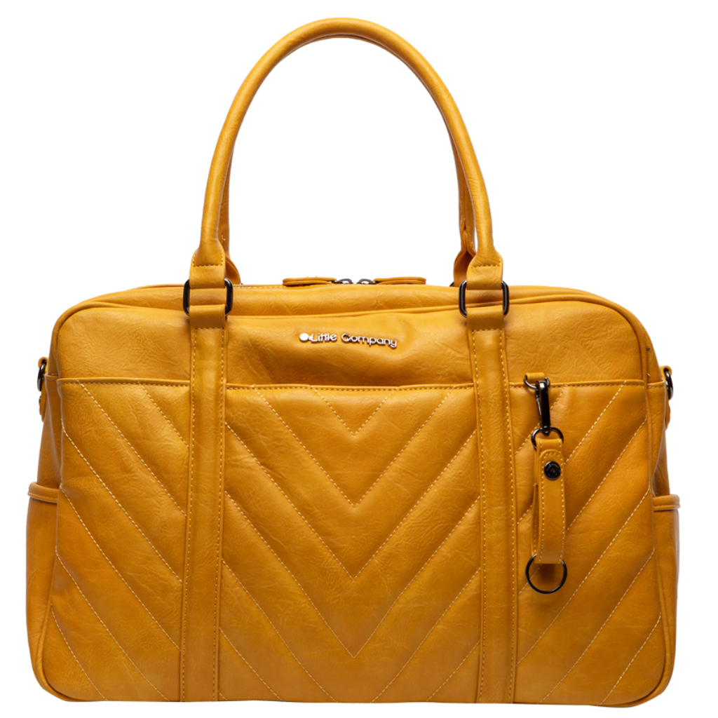 Amsterdam Quilted diaperbag ocher